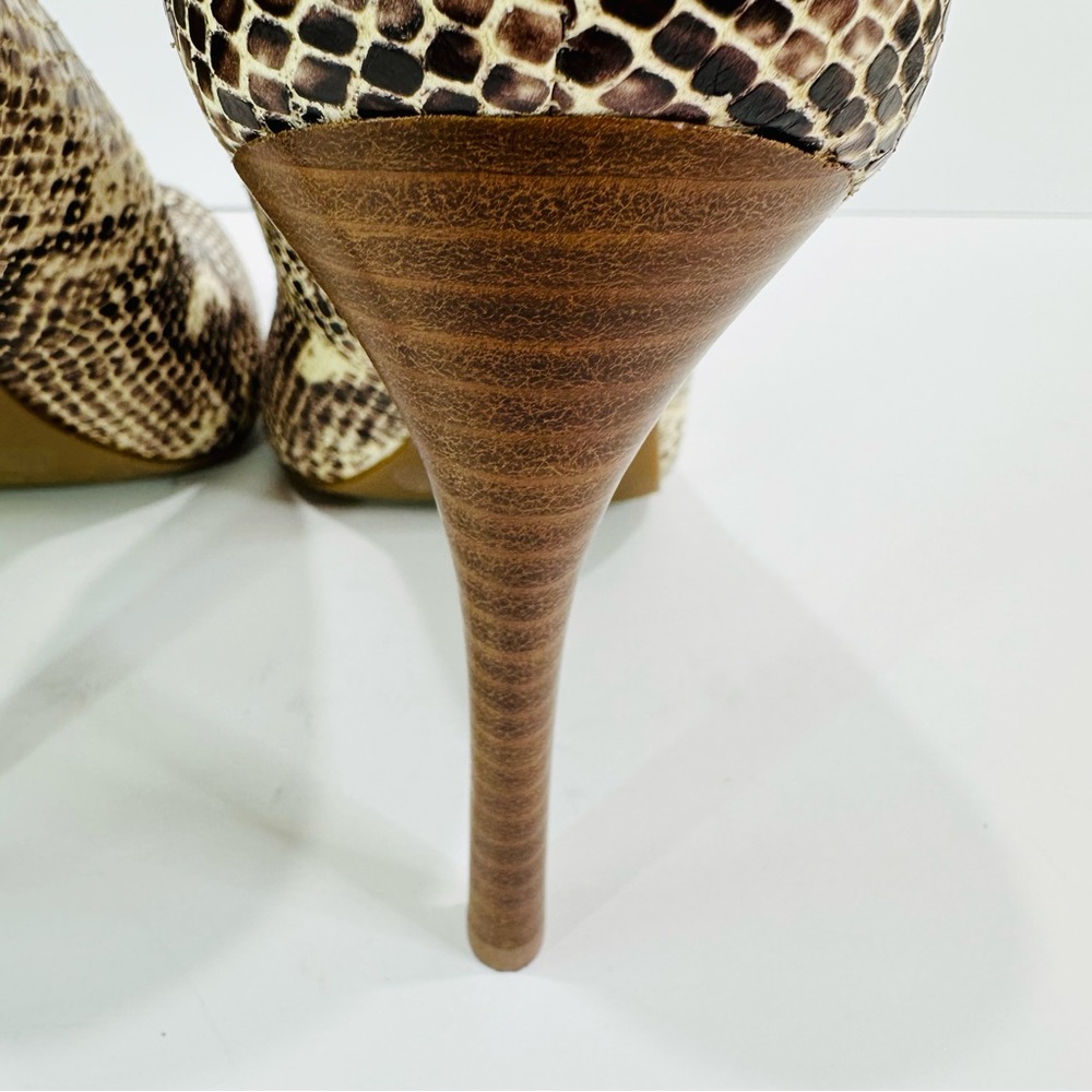 JESSICA SIMPSON 4” SNAKESKIN EMBOSSED PRINT HIGH HEEL SHOE SIZE 11B EXCELLENT - Picture 7 of 11